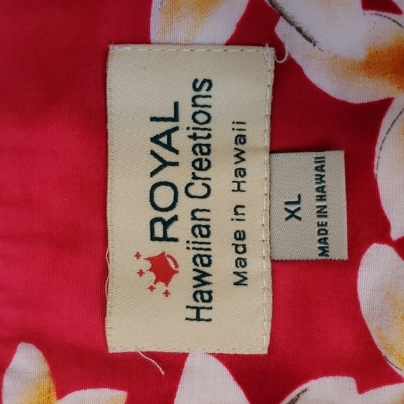 ROYAL Hawaiian Creations Children Red Floral Size XL - Picture 4 of 5